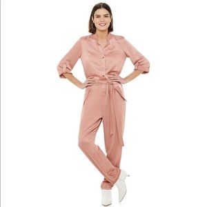 JLO ROLL-TAB UTILITY JUMPSUIT